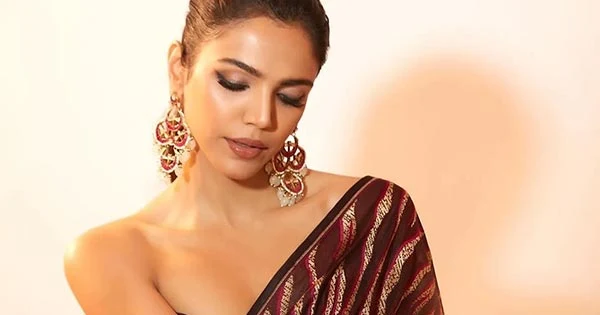 Guilty Minds actress, Shriya Pilagonkar, looked stunning in a saree with off shoulder blouse – see now.