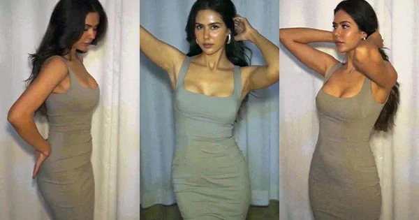 Sonam Bajwa tight dress sexy toned body hot punjabi actress