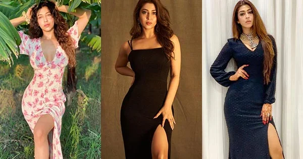 7 stunning hot photos of Sonarika Bhadoria in high slit dresses – see now.