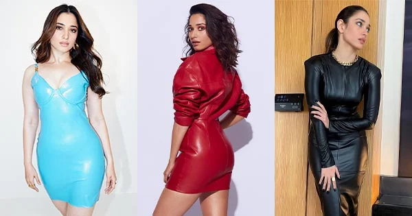 Tamannaah’s hottest looks in tight fit leather and latex dresses flaunting her fine curves.