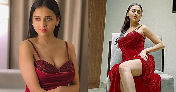 Naagin 6 actress, Tejasswi Prakash, in thigh high slit red dress looks too hot to handle – see now.