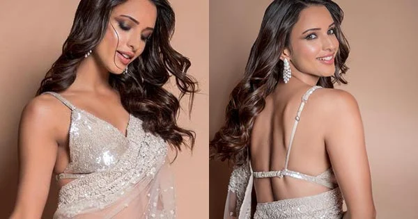 Tripti Dimri in a sheer saree with tiny backless blouse looked sizzling hot – see now.