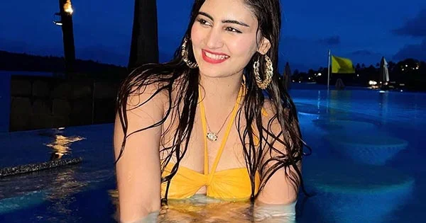 Vedika Bhandari in yellow swimsuit raises the heat  – see now.