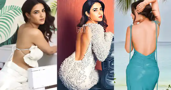 7 hot pics of Jasmin Bhasin’s sexy back show in backless outfits.