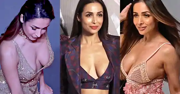 malaika arora cleavage busty indian actress bold stylish look