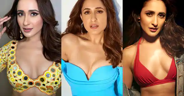 25 best Pragya Jaiswal cleavage show hot pics – Khel Khel Mein movie actress.