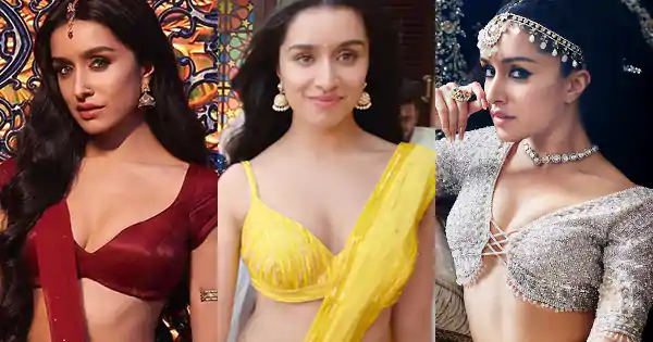 12 times Shraddha Kapoor in deep neckline blouses raised the heat in style.