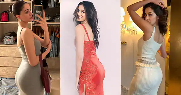 HOT! Ananya Panday back pose pics putting on a ‘booty-ful’ display.