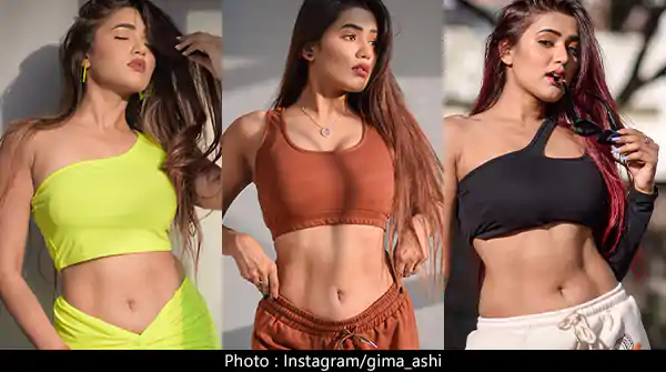 garima chaurasia abs navel hot indian influencer