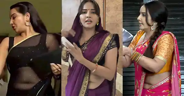 Geetanjali Mishra navel show in saree hot pics – actress from Crime Patrol and Happu Ki Ultan Paltan.