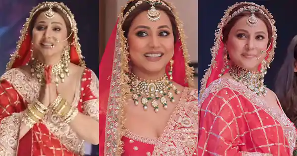 hina khan bridal outfit fashion show