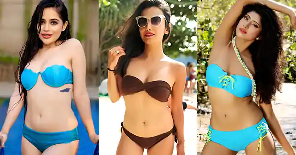 indian tv actress strapless bikini sexy body