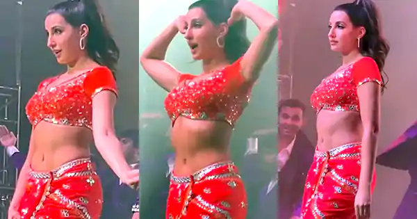 nora fatehi manike stage performance hot dance