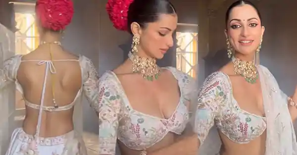 Diksha Singh in backless plunging neckline white attire wowed fans.