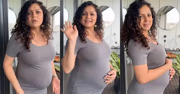 Pregnant Drashti Dhami is cute and stunning in this comfy bodycon outfit.