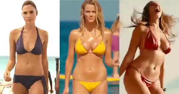 7 popular hottest bikini scenes from Hollywood movies.