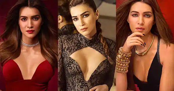 9 times Kriti Sanon in deep neckline dresses turned the heat up in style.