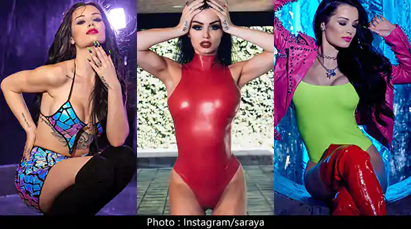 paige saraya bevis hot wwe diva stylish look colorful outfits