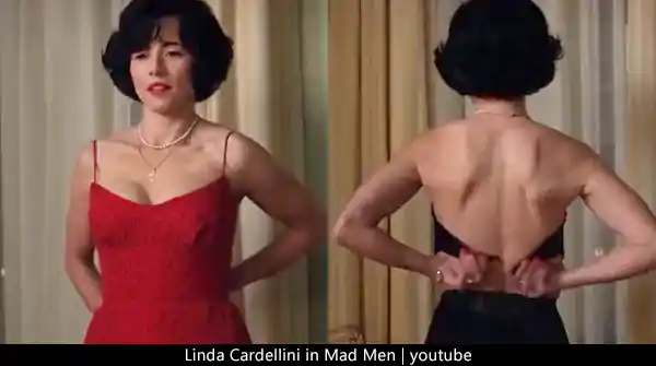 Actress takes off her dress – Linda Cardellini hot strip scene.