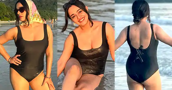 Apoorva Arora in black swimsuit flaunted her fine curves – see now.