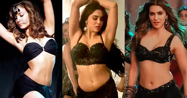 12 Bollywood actresses in sexy black outfits worn in songs.