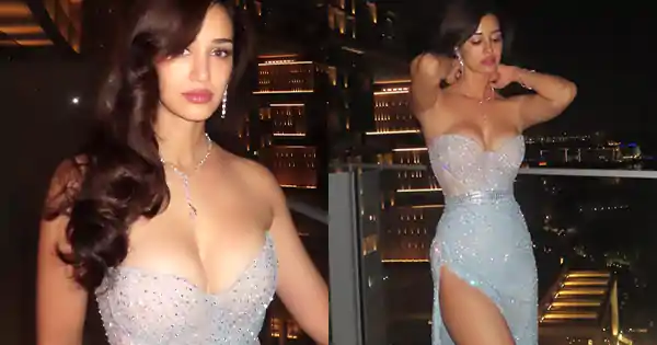 Disha Patani in risky high slit dress flaunted her sexy legs and ample cleavage – see hot pics.