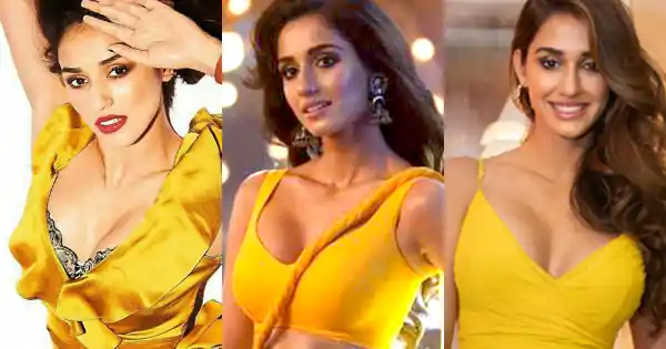 9 hot looks of Kanguva actress, Disha Patani, in yellow bikini, sarees and dresses.