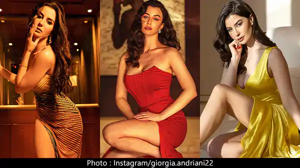 Giorgia Andriani sexy stylish looks in high slit dresses – 5 hot pics of Jasmine song actress.