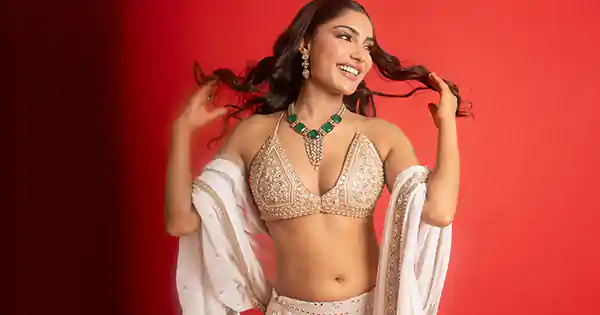 Ishita Raj in navel baring white lehanga with skimpy bralette wowed fans this Diwali.