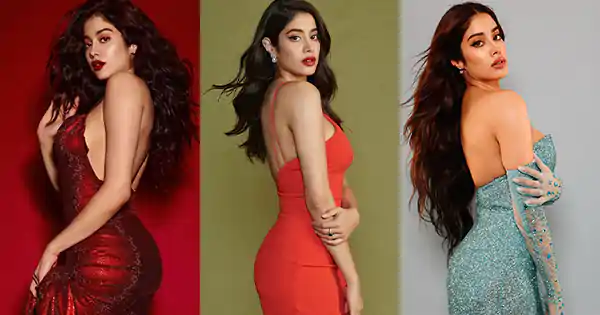 7 times Janhvi Kapoor gave a side view of her fine curvy figure in stylish dresses.