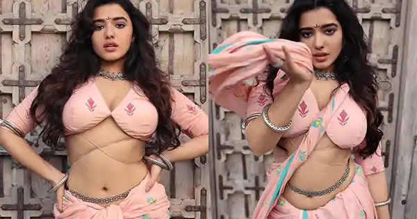 Ketika Sharma’s killing curves and oomph in pink saree with waist chain is too hot to handle.