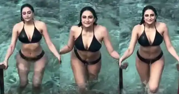 Palak Tiwari in black bikini flaunting her sexy body – hot video.