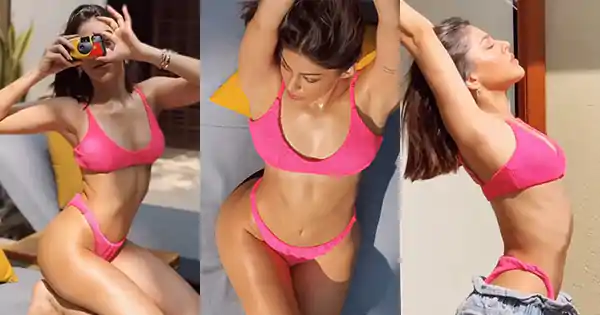 alaya f pink bikini sexy body