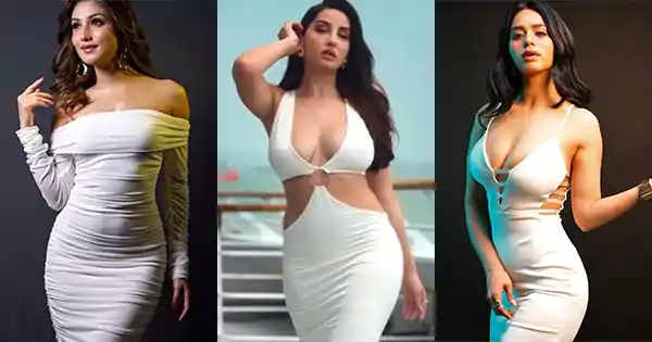 7 Bigg Boss women in white bodycon dresses looking too hot to handle.