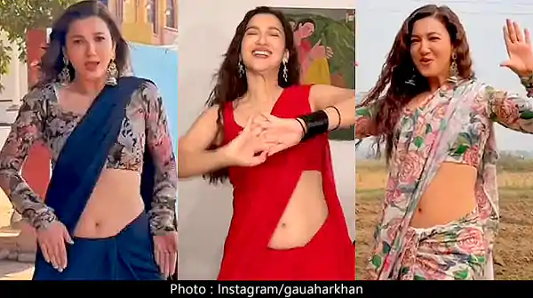 Gauhar Khan dance videos in sarees – watch all.