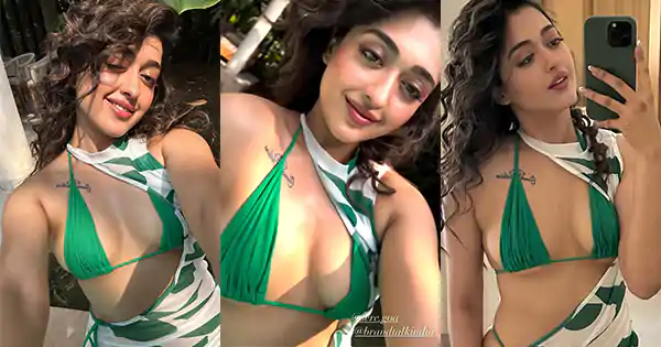 Gayatri Bhardwaj in green bikini with stylish cover up – Mohrey actress dropped hot selfies.