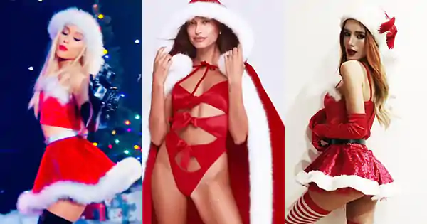 Hollywood celebrities in sexy Santa costumes – see all.