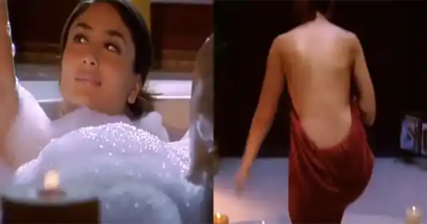 Kareena Kapoor bathroom hot scene video – Bollywood actress flaunted her sexy back.