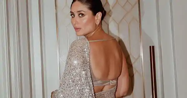 Kareena Kapoor flaunted her sexy back in sequin silver saree by Sabyasachi for Filmfare OTT awards 2024 – see now.