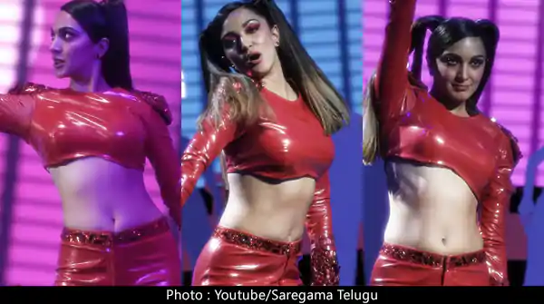 Kiara Advani in red latex outfit for Dhop (Game Changer) is ready to set screens on fire.