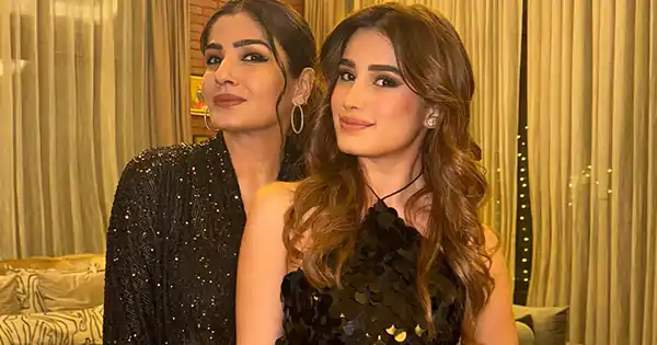 Raveena Tandon and daughter, Rasha Thadani, shines in shimmery black attires for Christmas – see now.