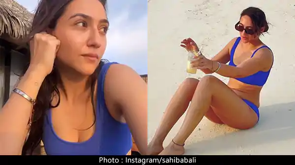 Sahiba Bali in blue bikini makes fans crazy.