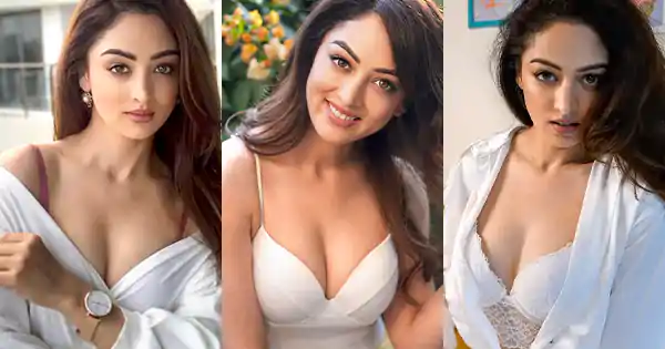 9 hot looks of Sandeepa Dhar in white outfits.