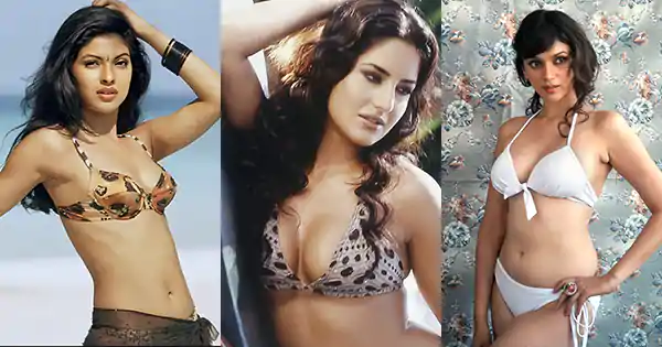 7 Bollywood actresses in bikini – old rare pics in HD.