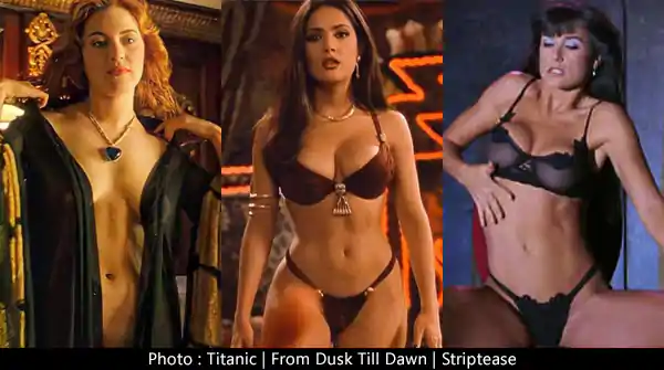 9 popular sexy scenes from Hollywood movies.