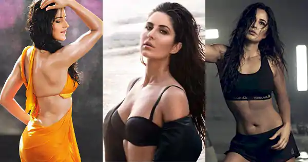 10 sexy sultry looks of Katrina Kaif in sarees, bikini and gym outfits.