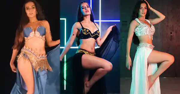 Fateh movie actress, Soundous Moufakir, flaunted her sexy legs in these thigh high slit attires.