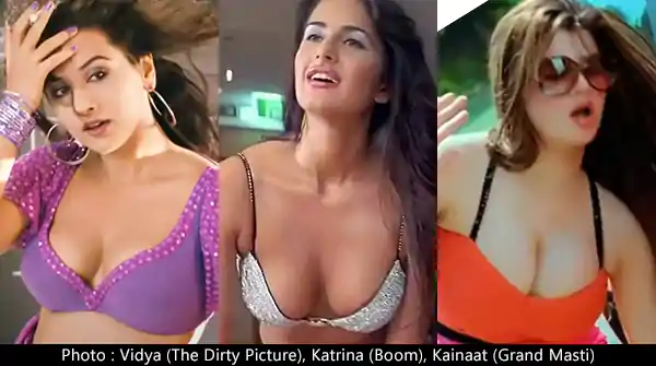 11 best cleavage show hot scenes from Bollywood films.