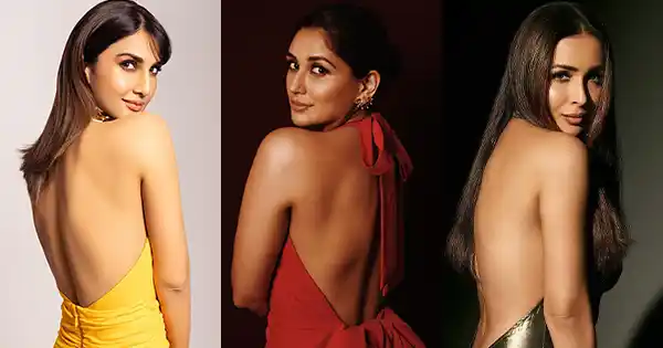 18 Indian celebrities in halter neck backless dresses flaunting their sexy back.